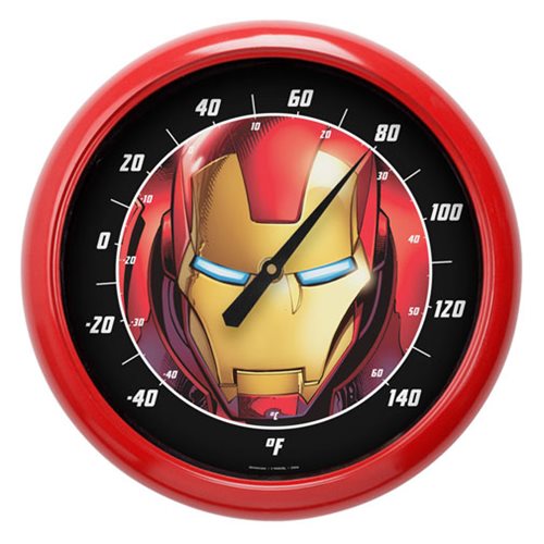 Iron Man Face 10-Inch Thermometer